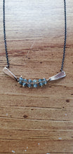 Load image into Gallery viewer, Rebecca Overmann 14K/Oxidized Sterling Silver Sapphire Necklace
