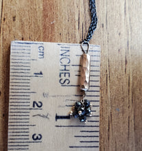Load image into Gallery viewer, Rebecca Overmann 14K/18K Pendant Black Diamond Necklace