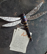Load image into Gallery viewer, Running Rock Art Steel Dragonfly (Small)