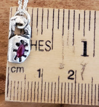 Load image into Gallery viewer, Simon & LuLu Fine Silver Organic Lock with Ruby NK