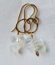 Load image into Gallery viewer, Simon &amp; LuLu Rainbow Moonstone Gold-Filled Earrings
