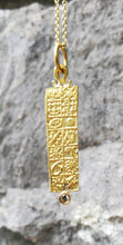 Load image into Gallery viewer, Prehistoric Works 24K Gold Love Letters Pendant
