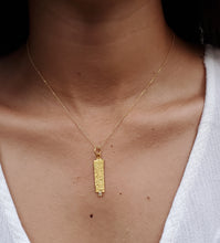 Load image into Gallery viewer, Prehistoric Works 24K Gold Love Letters Pendant
