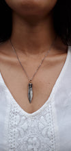 Load image into Gallery viewer, Prehistoric Works Silver Arrowhead with diamond set in 24K gold