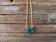 Load image into Gallery viewer, May Birthstone Gold-Filled Necklace (Emerald)
