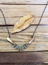 Load image into Gallery viewer, Rebecca Overmann 14K/Oxidized Sterling Silver Sapphire Necklace