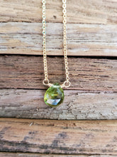 Load image into Gallery viewer, August Birthstone Gold-Filled Necklace (Peridot)