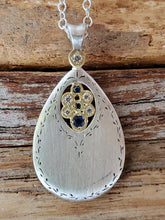 Load image into Gallery viewer, Adel Chefridi Secret Garden 18K Gold/Sterling Silver Drop Necklace