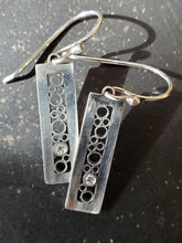 Load image into Gallery viewer, Belle Brooke Luz Sterling Silver Diamond Rectangle Earrings