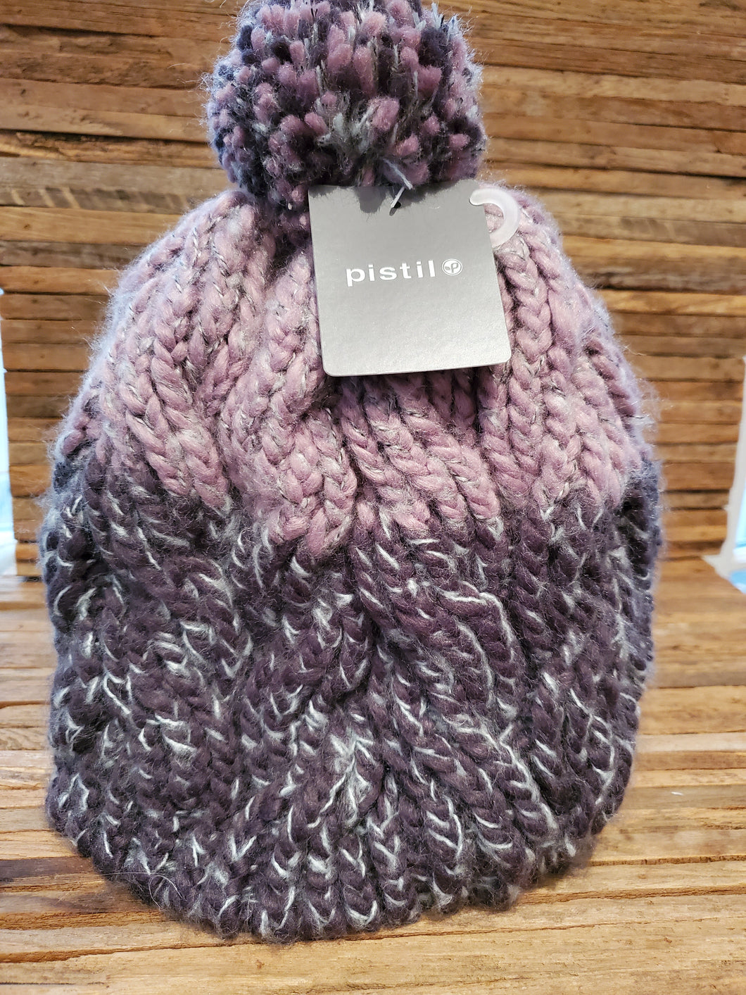 Pistil Hand-Knit Lavish Beanie in Charcoal