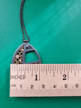 Load image into Gallery viewer, Belle Brooke Cielo Deco Leaf Dia Pendant