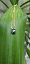 Load image into Gallery viewer, September Birthstone Gold-Filled Necklace (Sapphire)