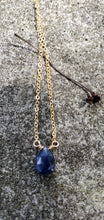 Load image into Gallery viewer, September Birthstone Gold-Filled Necklace (Sapphire)