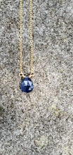 Load image into Gallery viewer, September Birthstone Gold-Filled Necklace (Sapphire)