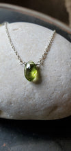 Load image into Gallery viewer, August Birthstone Sterling Silver Necklace (Peridot)
