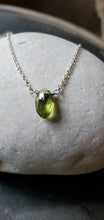Load image into Gallery viewer, August Birthstone Sterling Silver Necklace (Peridot)