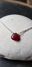Load image into Gallery viewer, July Birthstone Sterling Silver Necklace (Ruby)