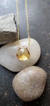 Load image into Gallery viewer, November Birthstone Gold-Filled Necklace (Citrine)
