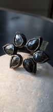 Load image into Gallery viewer, Sasha Walsh Floral Silverite Open Ring