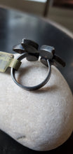 Load image into Gallery viewer, Sasha Walsh Floral Silverite Open Ring