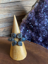 Load image into Gallery viewer, Sasha Walsh Floral Silverite Open Ring