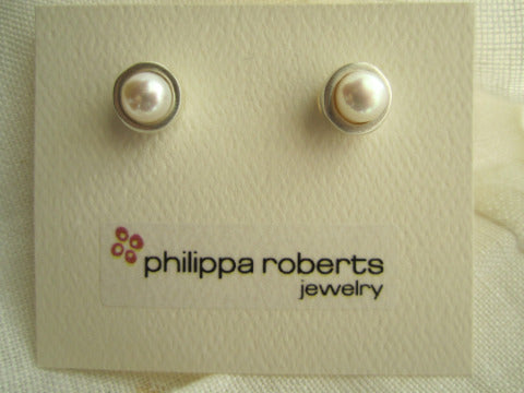 Philippa Roberts Pearl Sterling Earrings