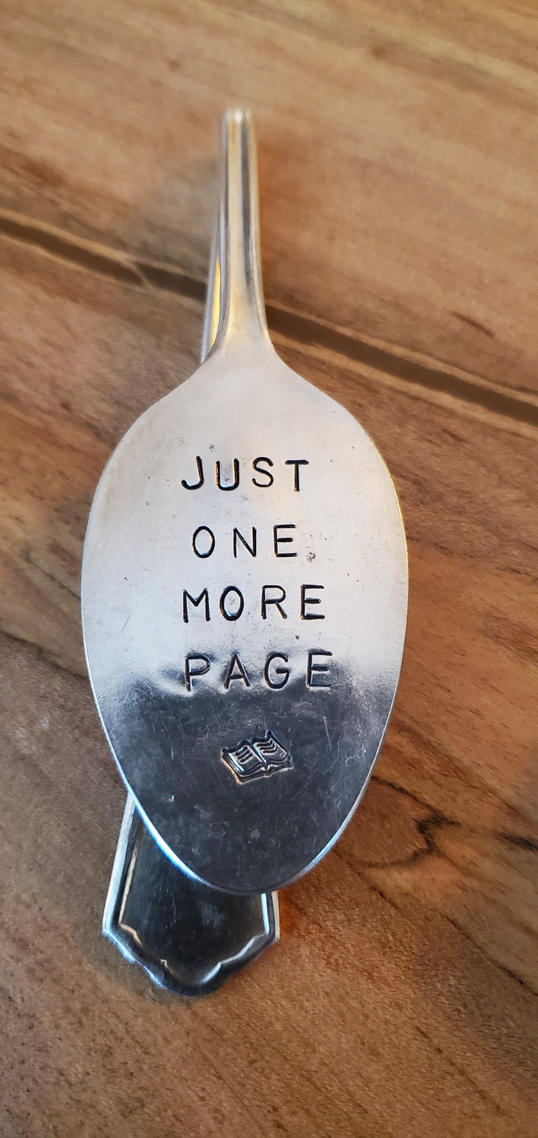 Just One More Page Teaspoon Bookmark
