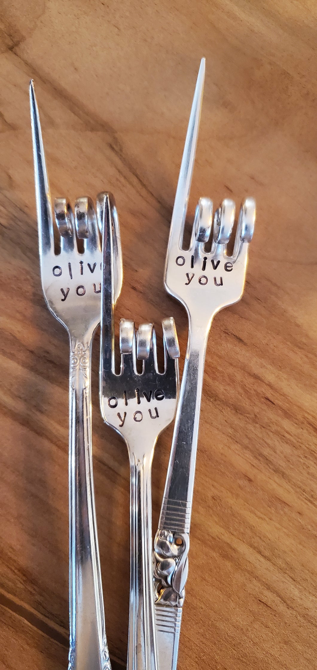Olive You Fork II (first tine extended)