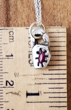 Load image into Gallery viewer, Simon &amp; LuLu Fine Silver Organic Lock with Ruby NK
