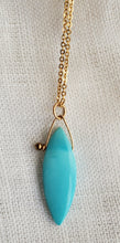 Load image into Gallery viewer, Simon &amp; Lulu Marquise-Shaped Sleeping Beauty Turquoise Necklace

