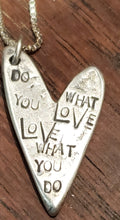 Load image into Gallery viewer, Simon &amp; LuLu &quot;Do What You Love&quot; Silver Necklace
