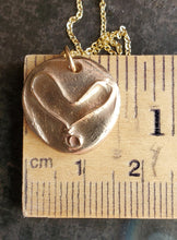 Load image into Gallery viewer, Simon &amp; LuLu bronze heart pendant
