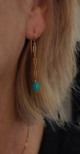 Load image into Gallery viewer, Simon &amp; Lulu Sleeping Beauty turquoise drop Earrings
