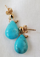 Load image into Gallery viewer, Simon &amp; LuLu Turquoise post earrings
