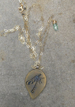 Load image into Gallery viewer, Looka Dragonfly pendant on gold chain
