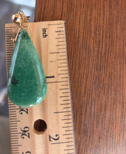 Load image into Gallery viewer, Grossular green garnet gold-filled post earrings
