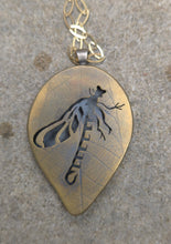 Load image into Gallery viewer, Looka Dragonfly pendant on gold chain

