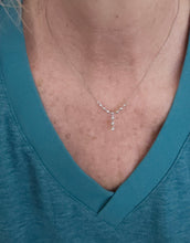 Load image into Gallery viewer, 14K white gold diamond necklace
