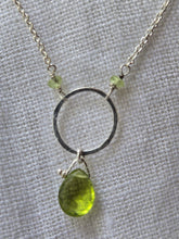 Load image into Gallery viewer, August Birthstone Peridot Sterling Silver Nk
