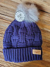 Load image into Gallery viewer, Plush-Lined Knit Beanie in Navy
