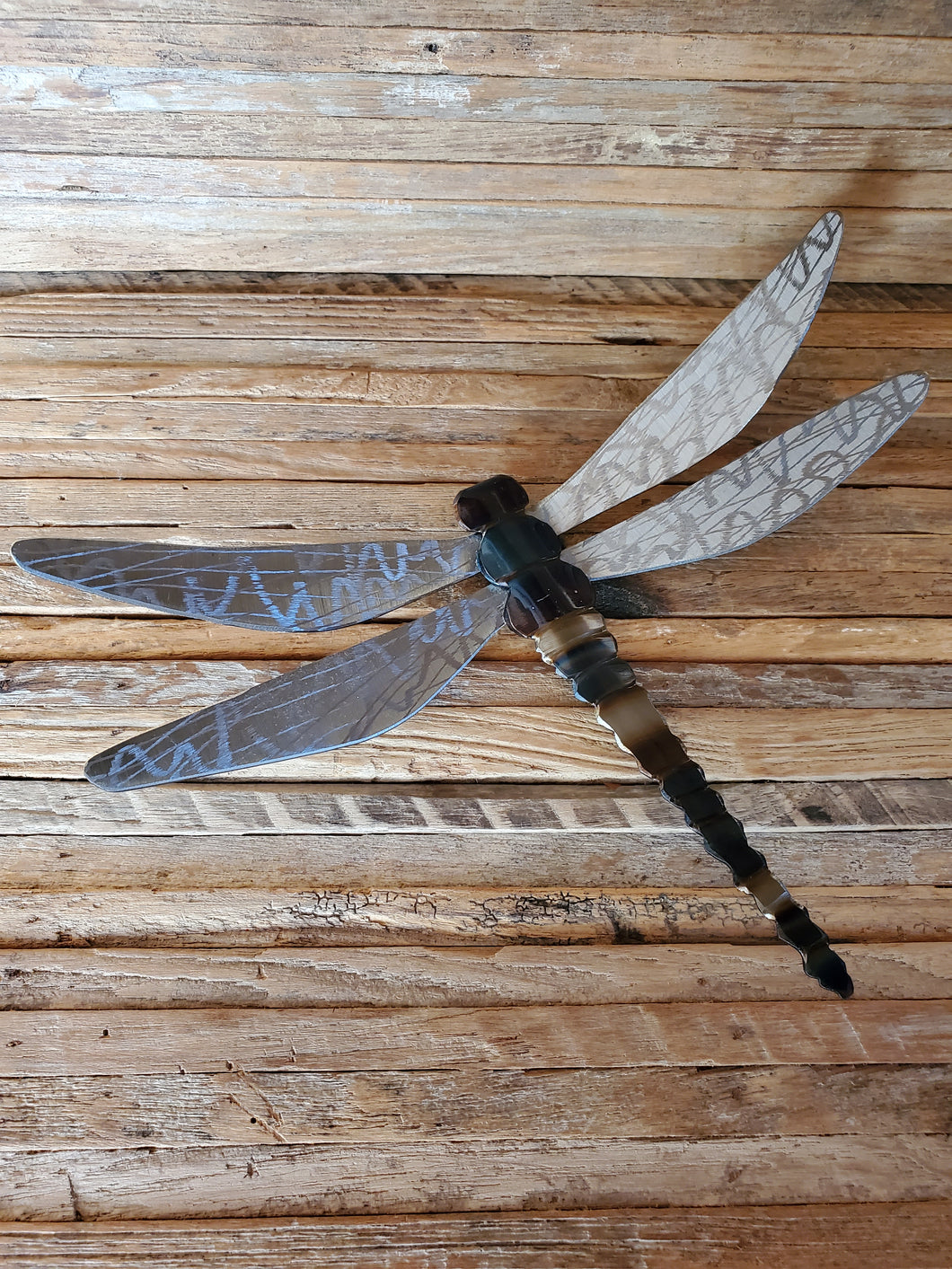 Running Rock Art Steel Dragonfly (Large)