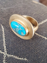 Load image into Gallery viewer, Turquoise Vermeil Ring

