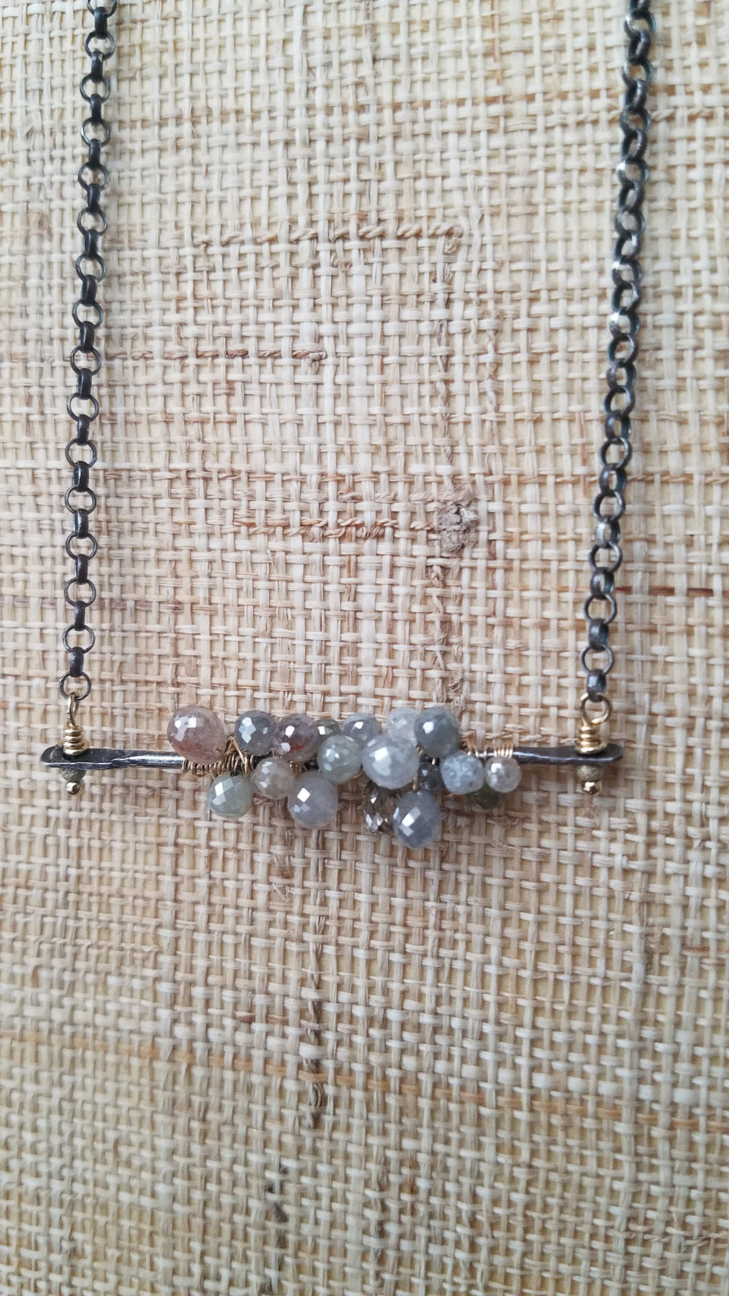 Simon & LuLu Diamond Bar Necklace