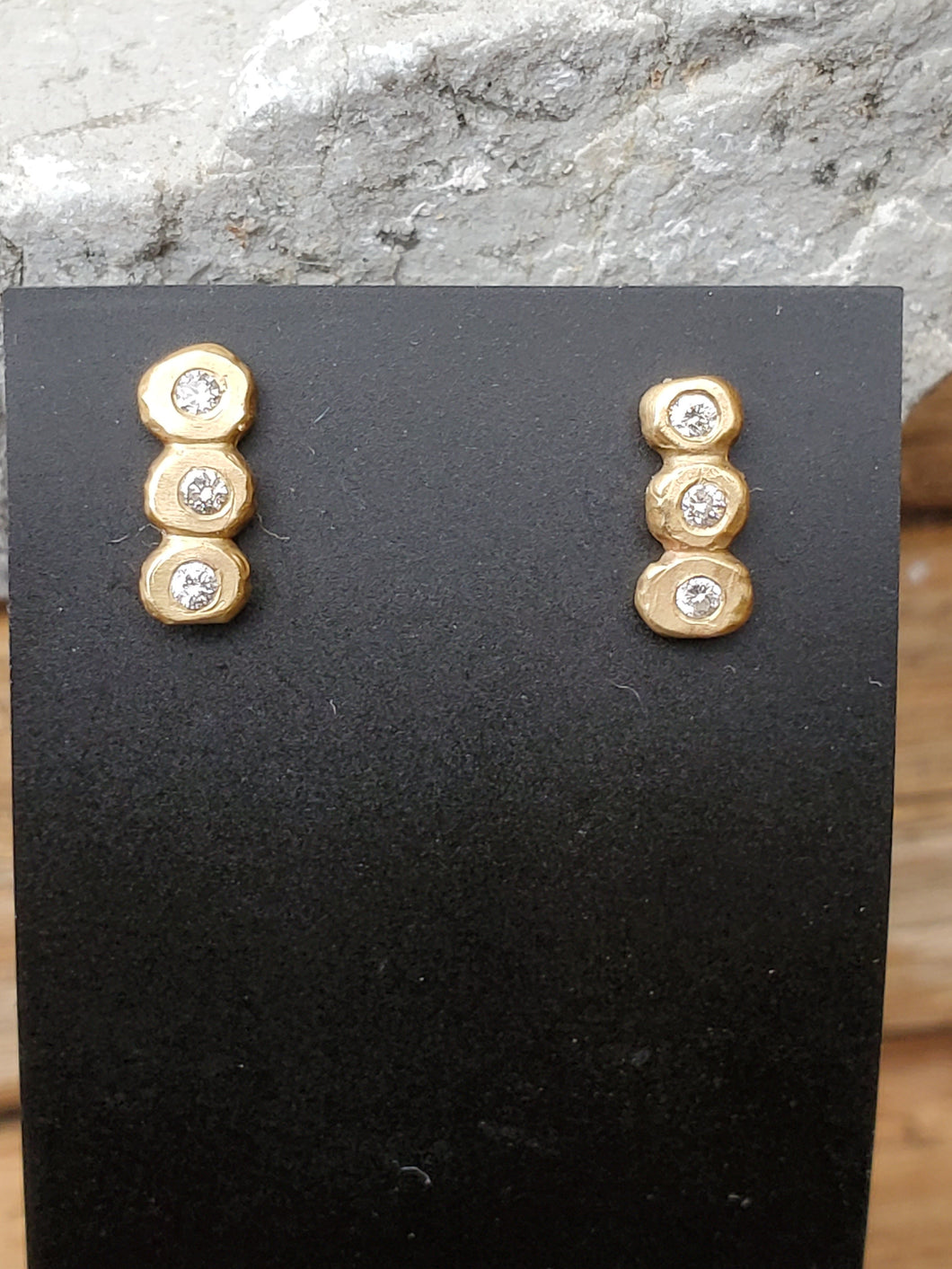Rebecca Overmann 14K Diamond Bubble Studs