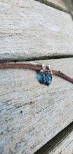 Load image into Gallery viewer, Simon &amp; LuLu London Blue Topaz post earrings
