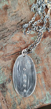 Load image into Gallery viewer, Rebecca Overmann Sterling Silver Oval Pendant Diamond Necklace
