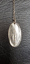 Load image into Gallery viewer, Rebecca Overmann Sterling Silver Oval Pendant Diamond Necklace
