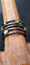 Load image into Gallery viewer, Renee Ford Metals SS/18K Tornado Lichen Band
