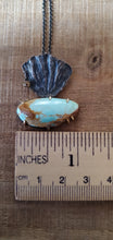 Load image into Gallery viewer, Renee Ford Metals SS/18K Turquoise w/Champagne Dia Nk
