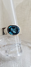 Load image into Gallery viewer, Swiss Blue Topaz Sterling Silver Ring

